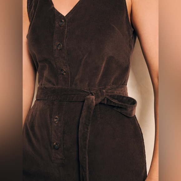 NWT Faherty Alina Corduroy Jumpsuit - Picture 3 of 4
